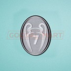 UEFA Champions League 2012-2013 7 Times Trophy ((light grey) Sleeve Soccer Patch / Badge