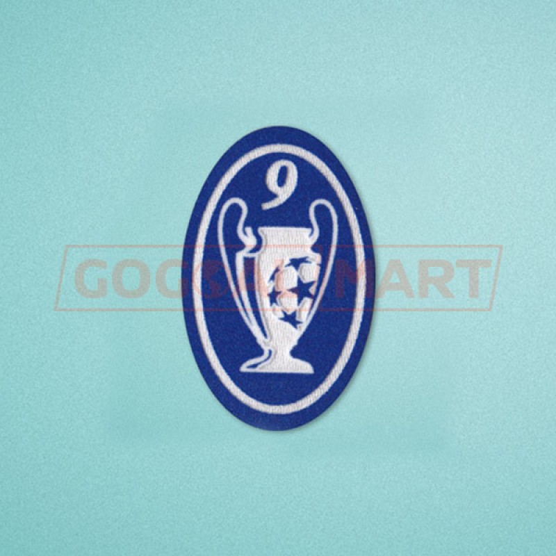 UEFA Champions League 2008-2011 9 Times Trophy Sleeve Soccer Patch / Badge