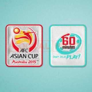 AFC Asia Cup Champions Australia 2015 + 60 Minutes Sleeve Soccer Patch / Badge 
