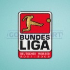 Germany Bundesliga 2001-2002 winner - Borussia Dortmund Soccer Patch / Badge 