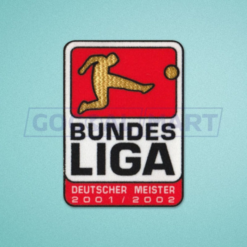 Germany Bundesliga 2001-2002 winner - Borussia Dortmund Soccer Patch / Badge 