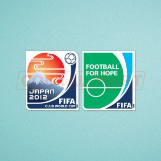 FIFA Club World Cup 2012 + Football For Hope Sleeve Soccer Patch / Badge 