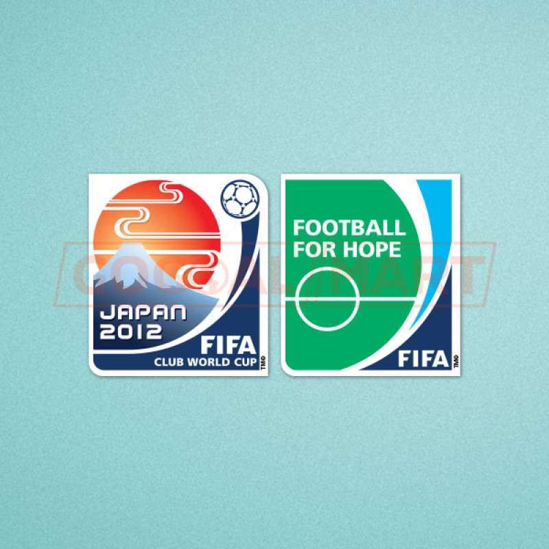 FIFA Club World Cup 2012 + Football For Hope Sleeve Soccer Patch / Badge 
