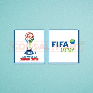 FIFA Club World Cup 2015 + Football For Hope Sleeve Soccer Patch / Badge 