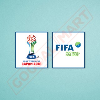 FIFA Club World Cup 2016 + Football For Hope Sleeve Soccer Patch / Badge