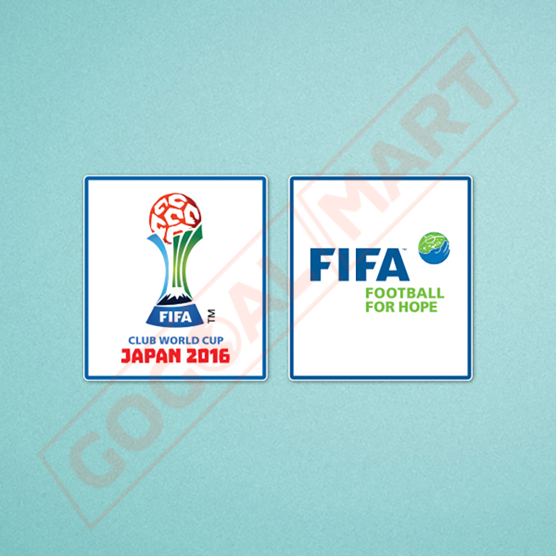FIFA Club World Cup 2016 + Football For Hope Sleeve Soccer Patch / Badge