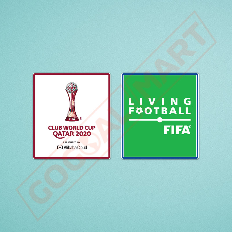 FIFA Club World Cup 2020 + Living Football Sleeve Soccer Patch / Badge