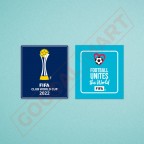 FIFA Club World Cup 2022 + Football Unites the world Sleeve Soccer Patch / Badge