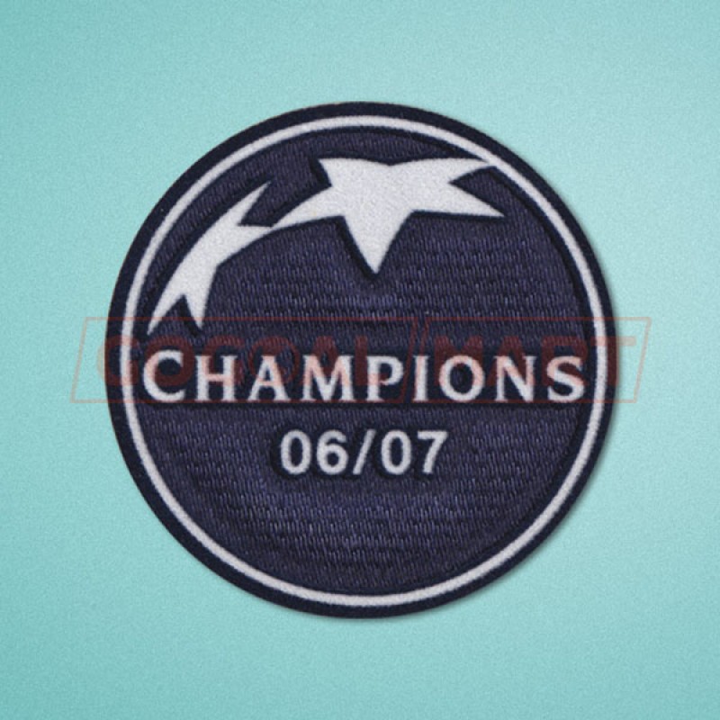 UEFA Champions League Winner 2006-2007 AC Milan Sleeve Soccer Patch / Badge