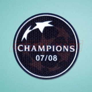 UEFA Champions League Winner 2007-2008 Manchester United Sleeve Soccer Patch / Badge