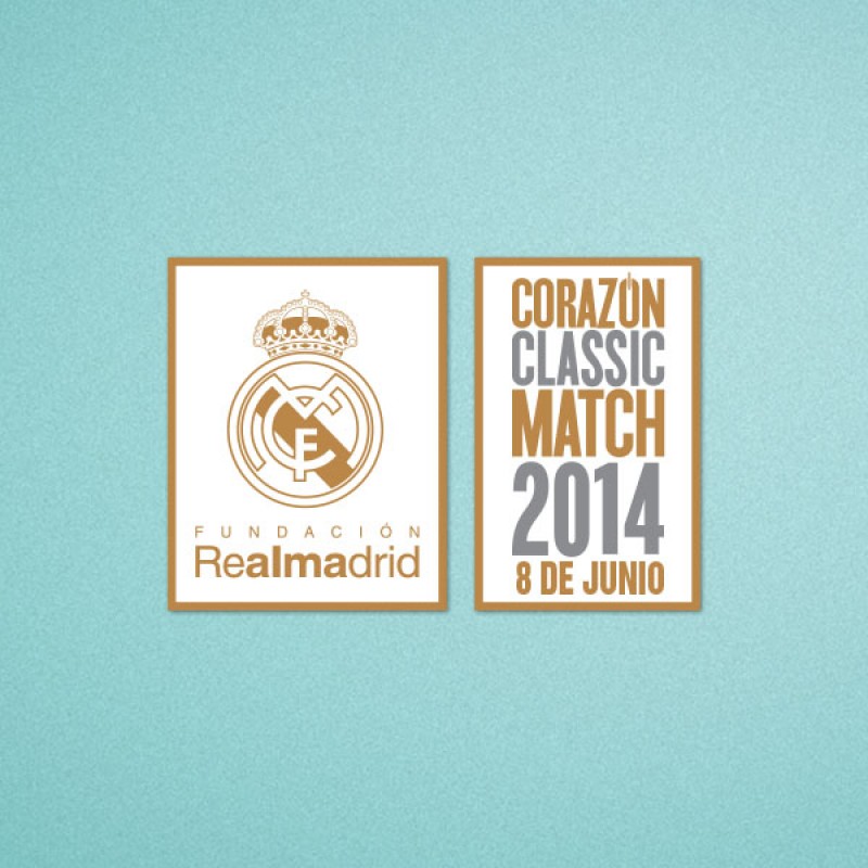 Real Madrid Legends Corazón Classic Match 2014 Soccer Patch / Badge