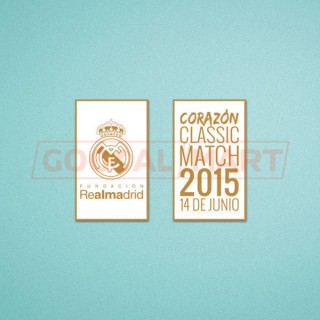 Real Madrid Legends vs Liverpool Legends 2015 Corazón Classic Match RM Patch 