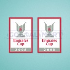 Arsenal Emirates Cup 2008 Sleeve Soccer Patch / Badge