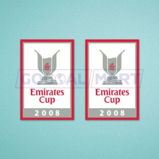 Arsenal Emirates Cup 2008 Sleeve Soccer Patch / Badge