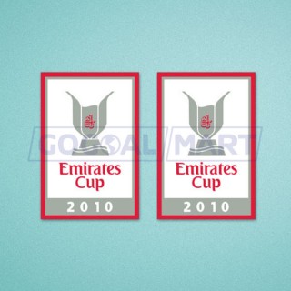 Arsenal Emirates Cup 2010 Sleeve Soccer Patch / Badge