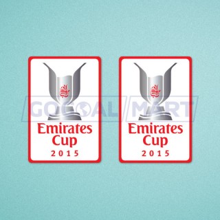Arsenal Emirates Cup 2015 Sleeve Soccer Patch / Badge