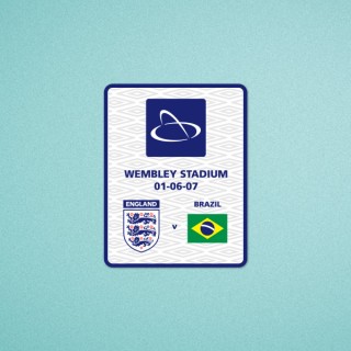 England vs Brazil Wembley Stadium 2007 Soccer Patch / Badge