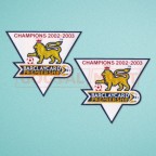 England Premier League Champion 2002-2003 Sleeve Gold Patch / Badge Manchester United Jersey
