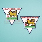 England Premier League Champion 1995-1996 Sleeve Gold Patch / Badge Manchester United Jersey