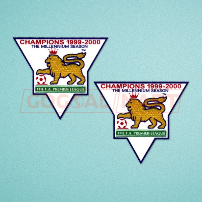 England Premier League Champion 1999-2000 Sleeve Gold Patch / Badge Manchester United Jersey