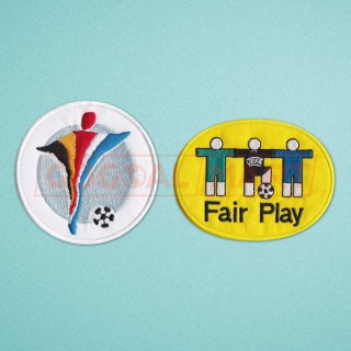 UEFA European Championship 2000 + Fair Play Sleeve Soccer Patch / Badge