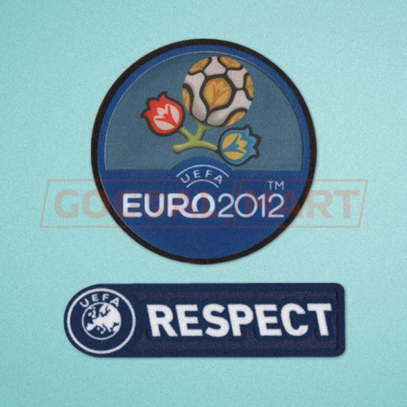 UEFA European Championship 2012 Sleeve Soccer Patch / Badge + Respect 2012 Sleeve Soccer Patch / Badge