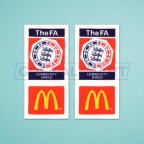 FA Charity Shiled 2002-2004 McDonald's Sleeve Soccer Patch / Badge