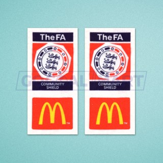 FA Charity Shiled 2002-2004 McDonald's Sleeve Soccer Patch / Badge