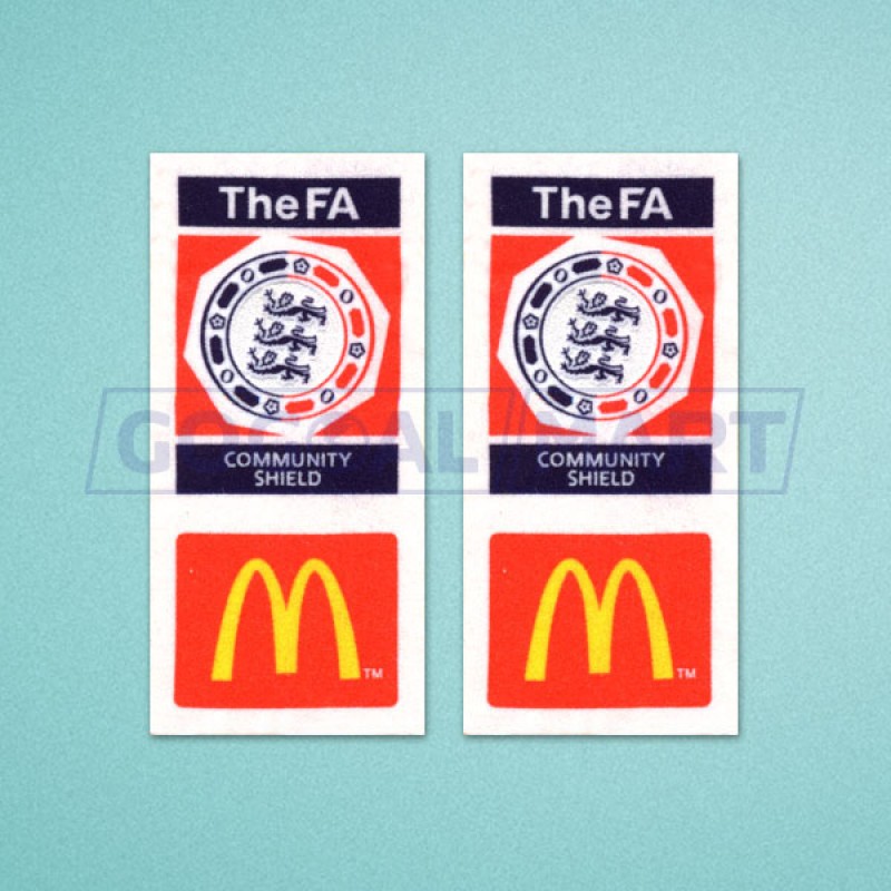 FA Charity Shiled 2002-2004 McDonald's Sleeve Soccer Patch / Badge