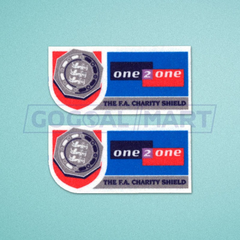 FA Charity Shiled 1999-2001 One2one Sleeve Soccer Patch / Badge