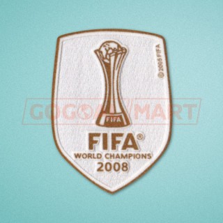 FIFA Club World Cup 2008 Winner Manchester United Home Sleeve Soccer Patch / Badge