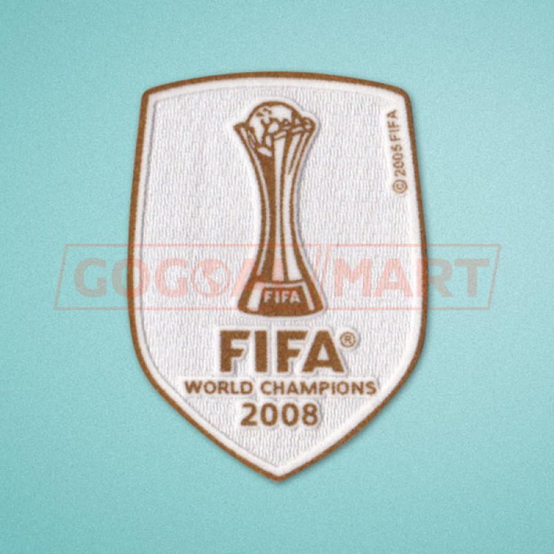 FIFA Club World Cup 2008 Winner Manchester United Home Sleeve Soccer Patch / Badge