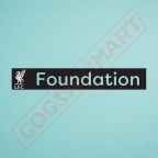 Liverpool L.F.C. Foundation 2023-2025 Back Sponsor Soccer Patch / Badge (Black White Bird)