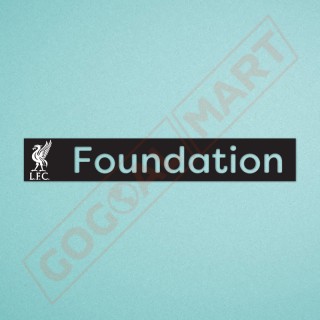 Liverpool L.F.C. Foundation 2023-2025 Back Sponsor Soccer Patch / Badge (Black White Bird)