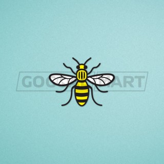 Manchester (Man City/Man United) 2017-2018 Bee Emblem Soccer Patch / Badge