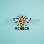 Manchester (Man City/Everton) 2017-2018 Bee Emblem Mcrbcn Soccer Patch / Badge