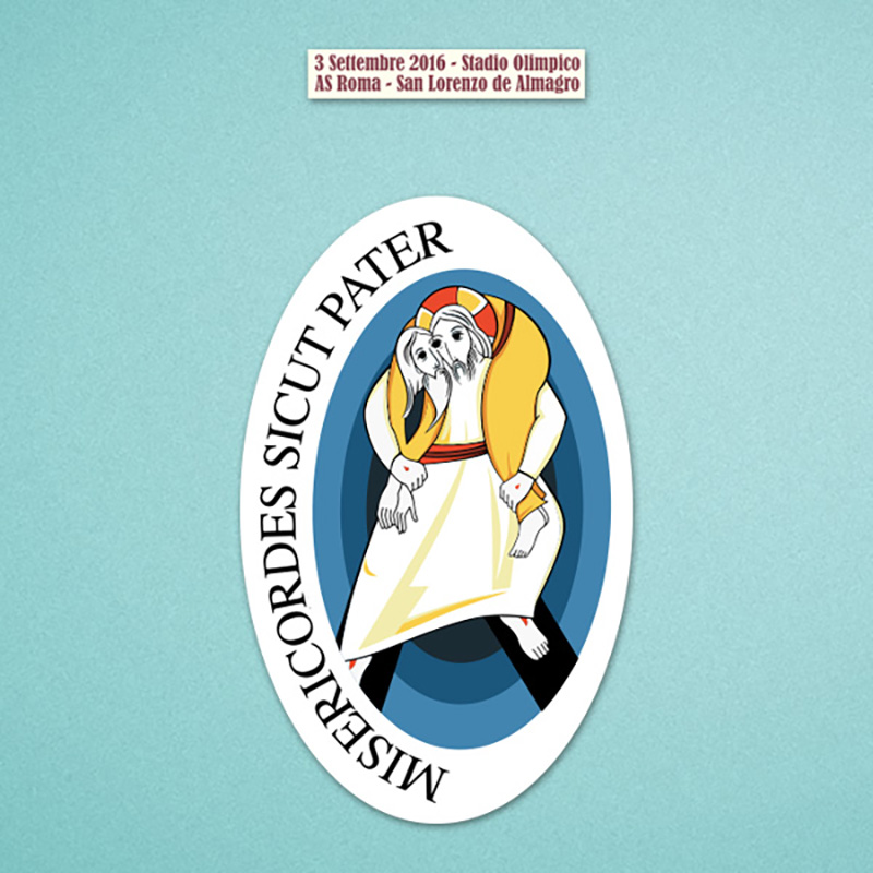 Roma Misericordes Sicutpate Sponsor & Match Detail 2016 Soccer Patch / Badge