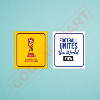 FIFA U-17 World Cup Indonesia 2023 + Football Unites the world Sleeve Soccer Patch / Badge