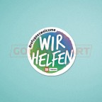 Germany Bundesliga 2015 #refugeeswelcome WIR HELFEN Patch / Badge