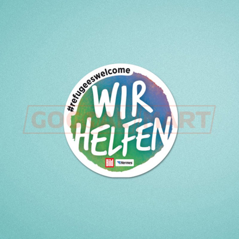 Germany Bundesliga 2015 #refugeeswelcome WIR HELFEN Patch / Badge