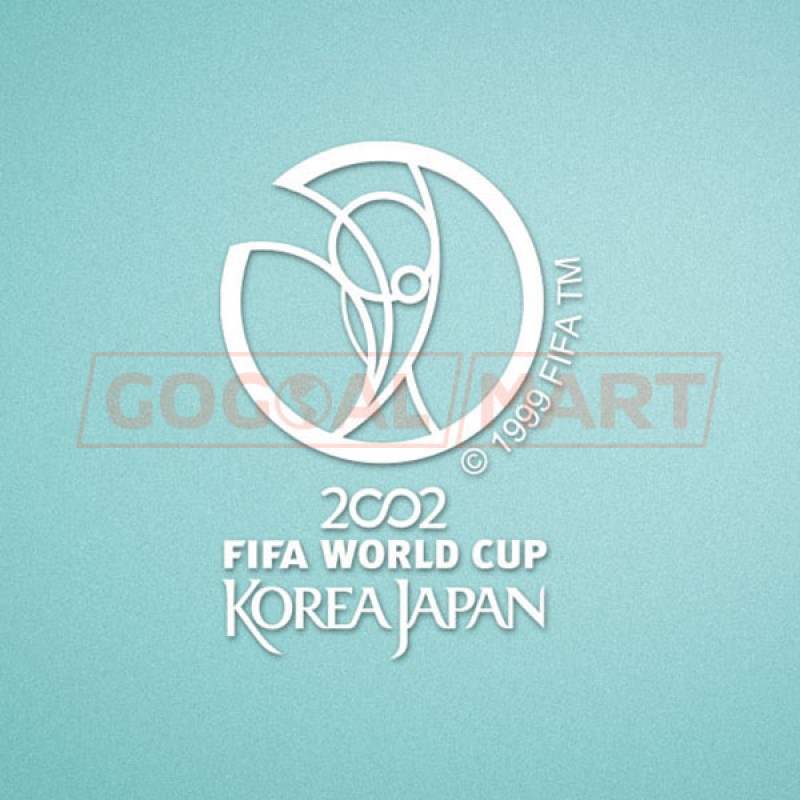 FIFA World Cup 2002 Korea Japan White Sleeve Soccer Patch / Badge 