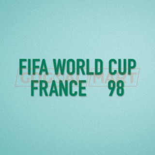 FIFA World Cup 1998 France Green Sleeve Soccer Patch / Badge 