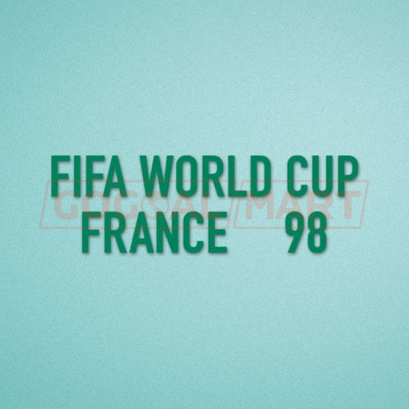 FIFA World Cup 1998 France Green Sleeve Soccer Patch / Badge 