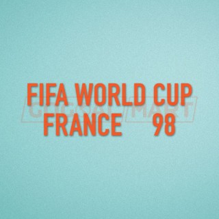 FIFA World Cup 1998 France Orange Sleeve Soccer Patch / Badge 