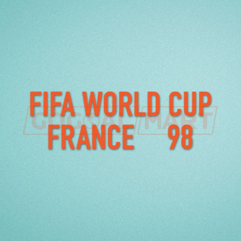 FIFA World Cup 1998 France Orange Sleeve Soccer Patch / Badge 