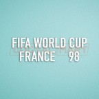 FIFA World Cup 1998 France White Sleeve Soccer Patch / Badge 