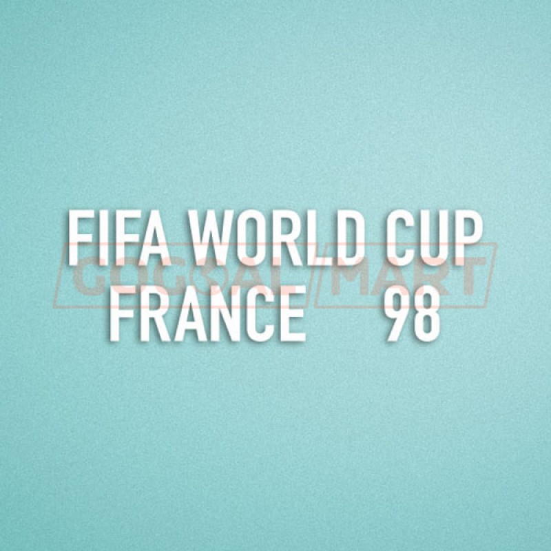 FIFA World Cup 1998 France White Sleeve Soccer Patch / Badge 