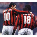 AC Milan 1995-1996 Baggio #18 Homekit Nameset Printing  