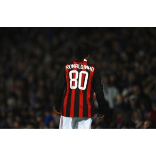 AC Milan 2008-2009 Ronaldinho #80 Homekit Nameset Printing 