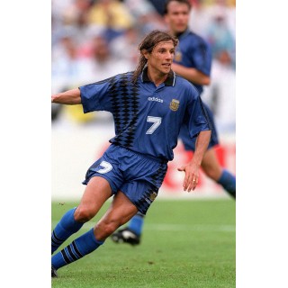 Argentina 1994 Caniggia #7 World Cup Awaykit Nameset Printing 